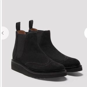 NEW Grenson Boots—women’s black Suede Chelsea